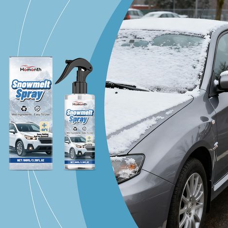 Enteisungsspray für Autos bei Kälte, verhindert Frost und schmilzt schnell geeignet für Autoscheiben und Kühlschrankglasflächen – 100 ml -- DE (1/5)