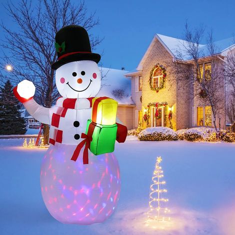 cm Bonhomme de Neige Gonflable Noël,décoration Lumineuse Père Noël Motif avec lumières LED pour décorations 150 3 (1/5)