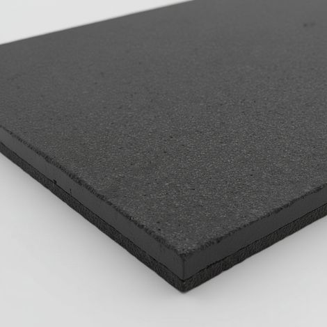 Losa de hormigón para jardín exterior / Palet - 6 unidades / 85x50x4 cm. / Negro