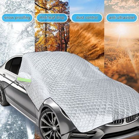 Protège Pare-Brise - 144 x 95 cm - 4 Couches - Anti-Neige Et Solaire - Repliable (1/5)