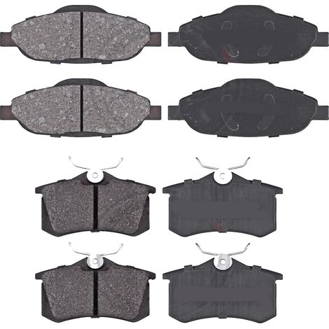KIT PASTIGLIE FRENO ANTERIORI E POSTERIORI compatibile con PEUGEOT 508 I (8D) / PASTIGLIE FRENANTI AUTO OEM P 61 115  P 61 112  P 61 106,P 61 114  P 61 110 / SOSTITUZIONE DIRETTA / BASSA POLVERE / SIL