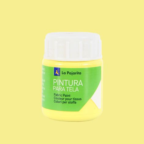 PINTURA TELA PAJARITA 25 ml AMAR.CL.T-05 - Pack de 6 unidades