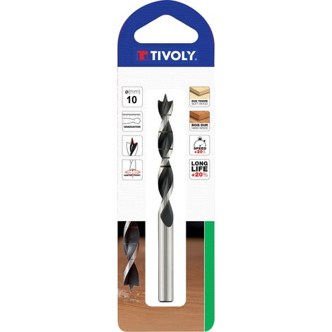 Tivoly Punta per legno 3 mm x 61 mm in acciaio al carbonio