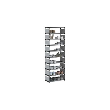 Étagère à chaussures 10 niveaux 54x28x158 tissu non-tissé (1/5)