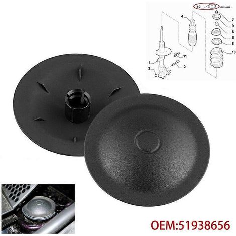 Cache-écrous de fixation supérieurs d'amortisseurs pour Fiat 500 (à partir de 2007) / Abarth (1/4)