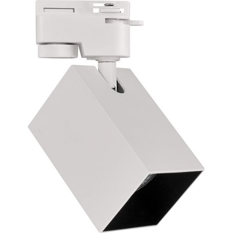 Spot sur rail 1xGU10 blanc/noir SQUARE Polux 321749 (1/5)