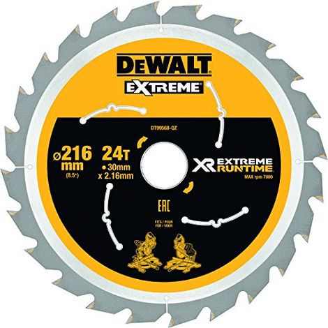 DeWALT - Lama per sega circolare per legno 216x30 mm, 24 denti DT99568 (1/3)