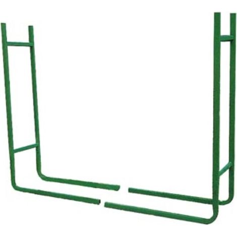 Chariot à bois fixe en acier 120 cm – Revêtement anti-rouille – Capacité de stockage élevée – Montage rapide – Pour intérieur et extérieur – Toolland (1/5)
