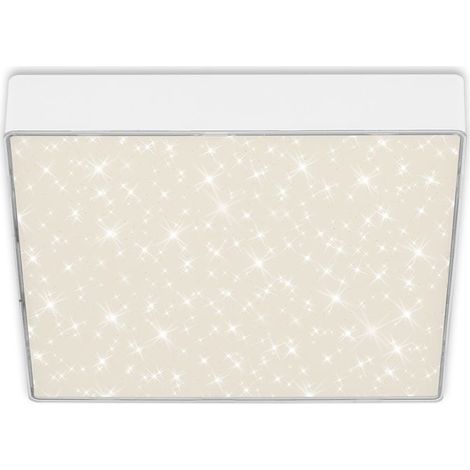 LED Aufbauleuchte IP20 Sternenhimmel 16 W weiß Metall-Kunststoff Briloner