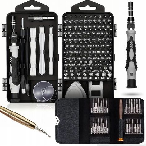 SET CACCIAVITI DI PRECISIONE SERVIZIO INSERTI CACCIAVITE TORX CASSA 140 pz. (1/5)