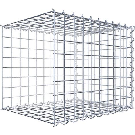 Gabiondeco - Gabion - Element de prolongation en longueur 50 cm x 40 cm x 40 cm (L x H x P). maille 5 x 5 cm. Spirale. Avert.: il manque une grille - Made in Germany (1/5)
