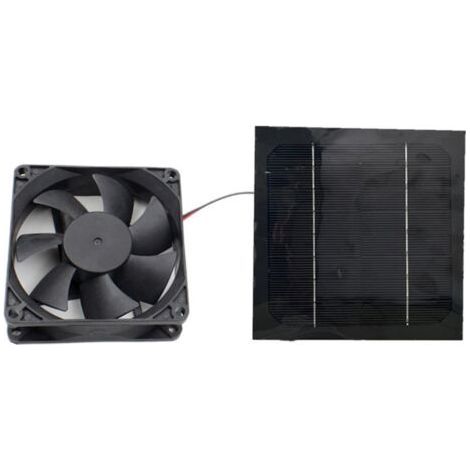 Mini ventilador extractor de aire con extractor de aire solar de 20w alimentado por panel solar (1/5)