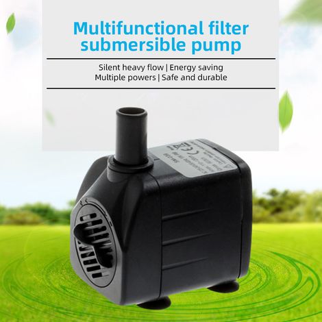 Minibomba eléctrica sumergible para acuarios, máx. 600 l/h, con control de caudal y base con ventosa. (1/5)