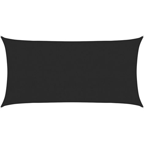 Maison Exclusive - Voile d'ombrage 160 g/m² Noir 2,5x5 m PEHD
