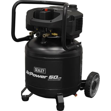 Sealey SAC50V 50L Oil Free Belt Drive Vertical Compressor 2hp