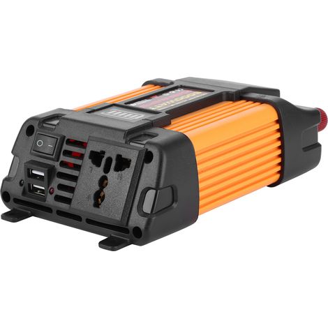 Kfz-Wechselrichter mit zwei USB-Anschlüssen, modifizierter Sinuswellen-Leistungswandler, 600 W Transformator-Ladegerät (DC12VAC220V) (1/5)