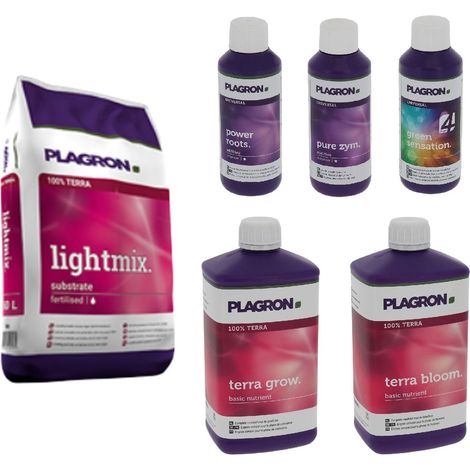 Pack Lightmix 50 litres PLAGRON + engrais et stimulants