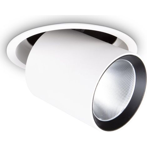 Ideal Lux Faretto Design Nova 1 luce LED integrato bianco vetro/metallo (1/3)