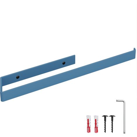 HOLZBRINK Badehandtuchhalter Blau 444x72 mm  Aufhänger für Handtücher, Gästehandtücher  Handtuchhalter Wandmontage zum Bohren im Badezimmer