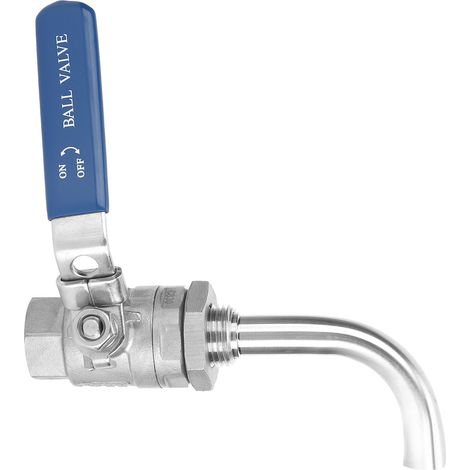 Kugelhahn aus Edelstahl 304, 1/2 Zoll NPT, für Heimbrauerei und Sanitärinstallationen (1/5)