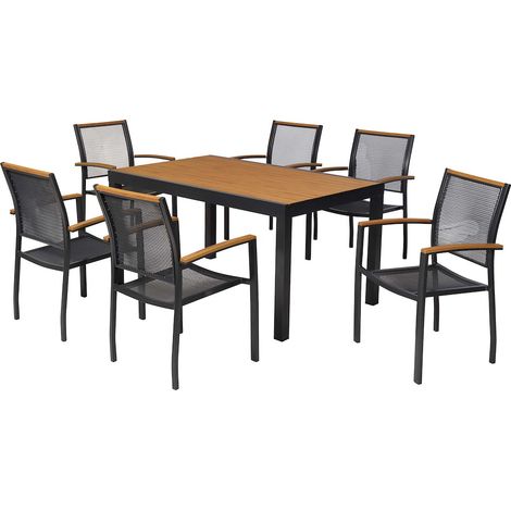 Itanos Set 7tlg Alu/Kunststoff Tisch 150 x 90 cm