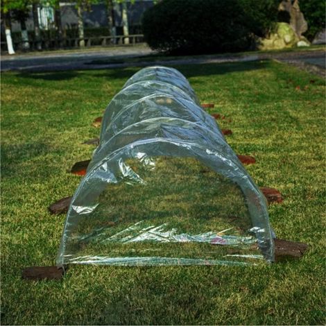 Filiyano-Serre tunnel d'un mètre de long – Protection de culture ajustable en PE transparent pour les plantes BT (1/5)