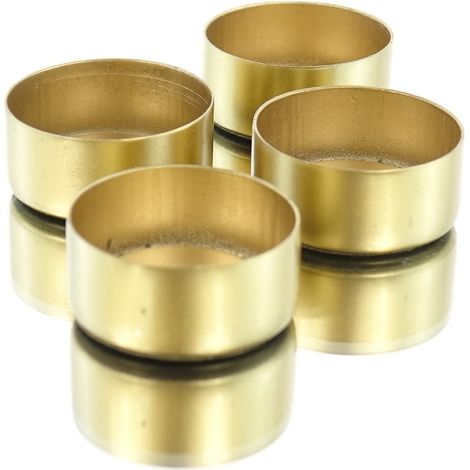 GASPER Teelichthalter Cups Goldfarben magnetisch Ø 4 cm 4er Pack - Metall (1/3)