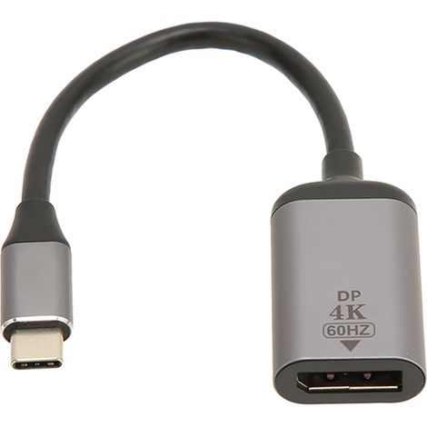 Adaptateur USB-C vers DisplayPort 4K 60Hz, design antidérapant, plug and play, adaptateur USB-C vers Mini DP pour tablette, casque VR (1/5)