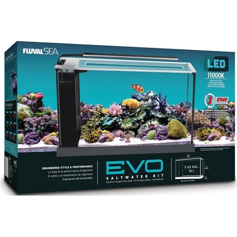 Acuario marino de diseño Fluval Evo