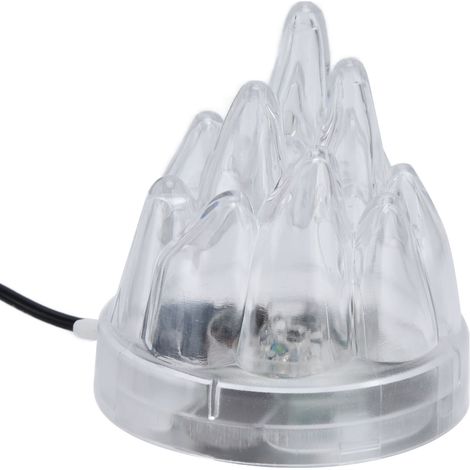 Éclairage LED pour aquarium, oxygénation, couleurs vives, décoration pour aquarium, prise UE 110-240 V, large plage de tension, coquillage blanc, lumière rouge (1/5)