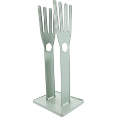 Porte-gants de cuisine créatif en caoutchouc, égouttoir à serviettes, support de séchage pour gants, étagère de rangement pour salle de bain (bleu) (1/3)