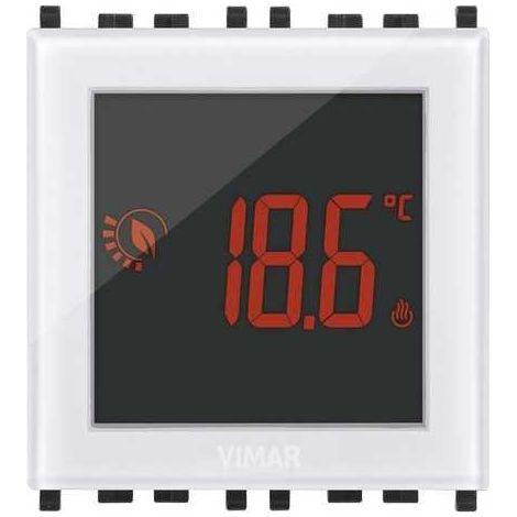 Termostato tÁctil 2 mÓdulos 120-230v color blanco 02950.b