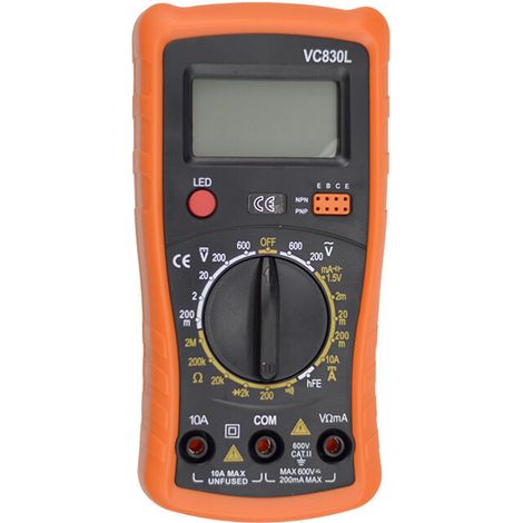 VURAHOME - Multimètre Numérique ,Multimètre Automatique Numérique,Testeur Electrique Professionnel,Voltmètre /Résistance /Continuité /Diodes Postuler à Laboratoires, Usines (1/5)