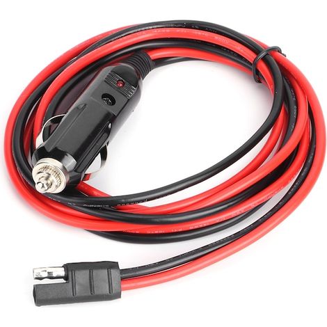 Câble d'alimentation voiture KkvoGmle, 12V DC, pour radio, 5m, avec voyant lumineux, /rouge, éclairage doux et agréable (1/5)