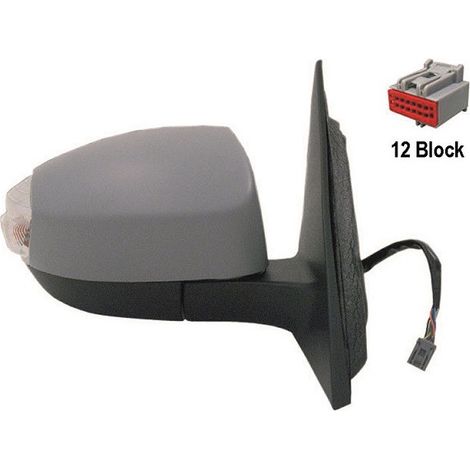 Rétroviseur électrique droit à peindre 12 broches chauffant Ford S-Max 1 2006-2015