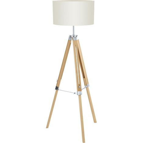 Lampadaire trépied Lantada, lampe à poser vintage, luminaire salon sur (1/4)
