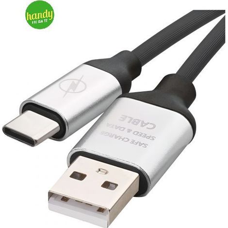 Cavo USB A-C 1 Metro Nero EMOS SM7025BL (1/3)