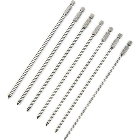 de 7 embouts de tournevis cruciformes PH1 PH2 tige 6 35 mm (1/5)