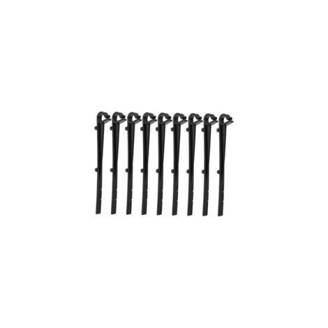 Homoyoyo 20 pièces Lot de Clips Fixation Gouttière Noirs Plastique Crochets Robustes pour Installation Sécurisée de Filtre Gouttière Maintien pour Brosses et Protections Adaptés Aux et  - Crezuo