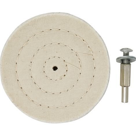 Dapetz ® 4" 100mm Polishing Wheel Stitched Cotton Buffing Wheel Pad Mop Bench Grinder Car Polishing For Metal Aluminum/steel/chrome/alloy Wood Plastic Glass Ceramic White (1/5)