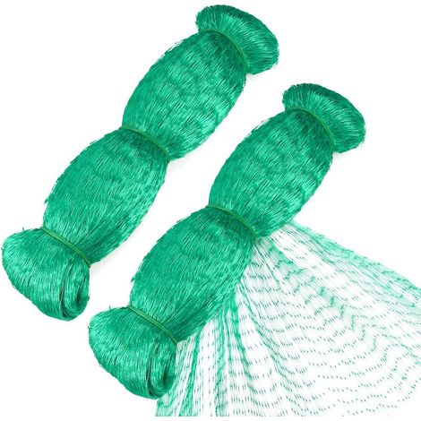 Filet Anti-Oiseaux,Filet de Jardin Vert 2 pièces 4x10m, Filet de Protection pour Filet de Plantes, protège Plantes, Fruits,Fleurs et légumes, Trou de 15mm (1/5)