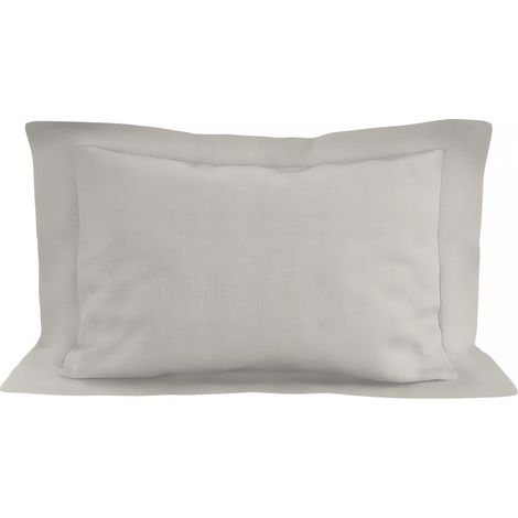 Taie d'oreiller en coton 57 fils 50x70 cm UNI lin, par Soleil d'ocre