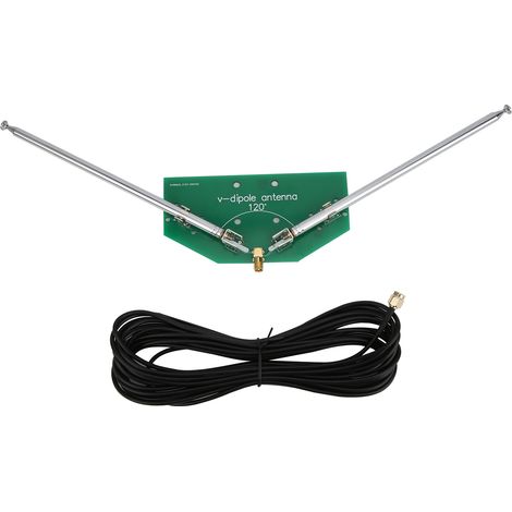 V-Dipol-Antenne, Funkfrequenz 78 MHz, 1 GHz, universeller Innenempfänger (1/5)