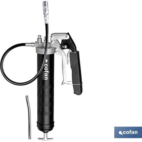 Pompa e pistola per grasso a doppia leva da 400 g (1/4)