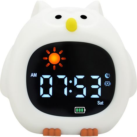 Novel animal-shaped stress-relieving color-changing night light, sleep aid, comforting lamp, cross-border gift alarm clock lamp. (1/2)