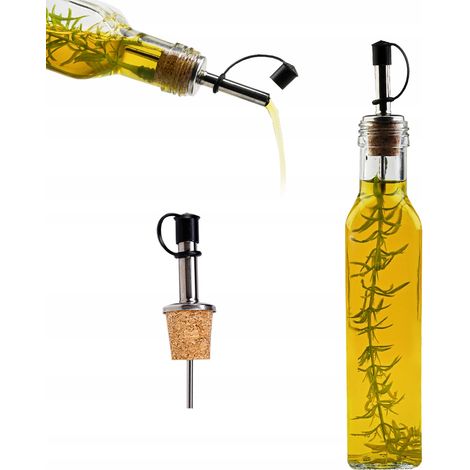 MARASCA Flasche 250 ml für Olivenöl, Essig, Saft, MIT METALLFÜLLUNG