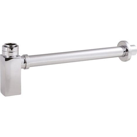 Square Bottle Trap - Chrome