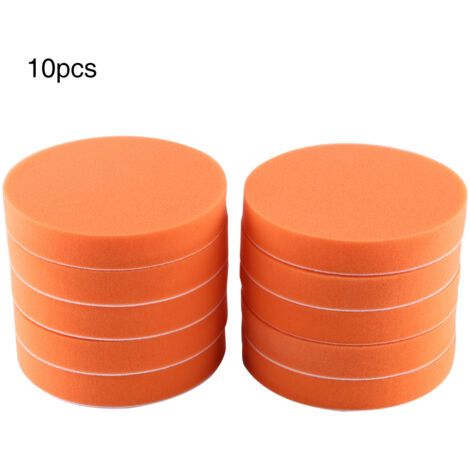 10 pièces 6 "(150mm) éponge polissage polissage cire tampon Kit outil pour voiture polisseuse tampon Orange