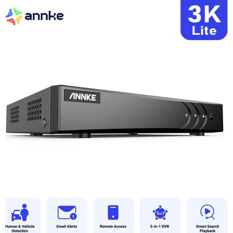 ANNKE 8 canali 3K Lite DVR per CVI/CVBS/AHD/TVI, DVR per videosorveglianza H.265+ rilevamento di persone/veicoli,accesso remoto (1/5)