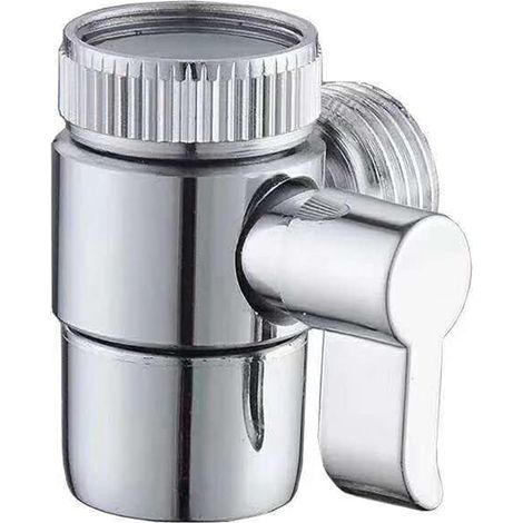 Robinet de bassin diviseur d'eau à quatre points adaptateur de sortie d'eau à trois voies vanne d'eau (1/2)